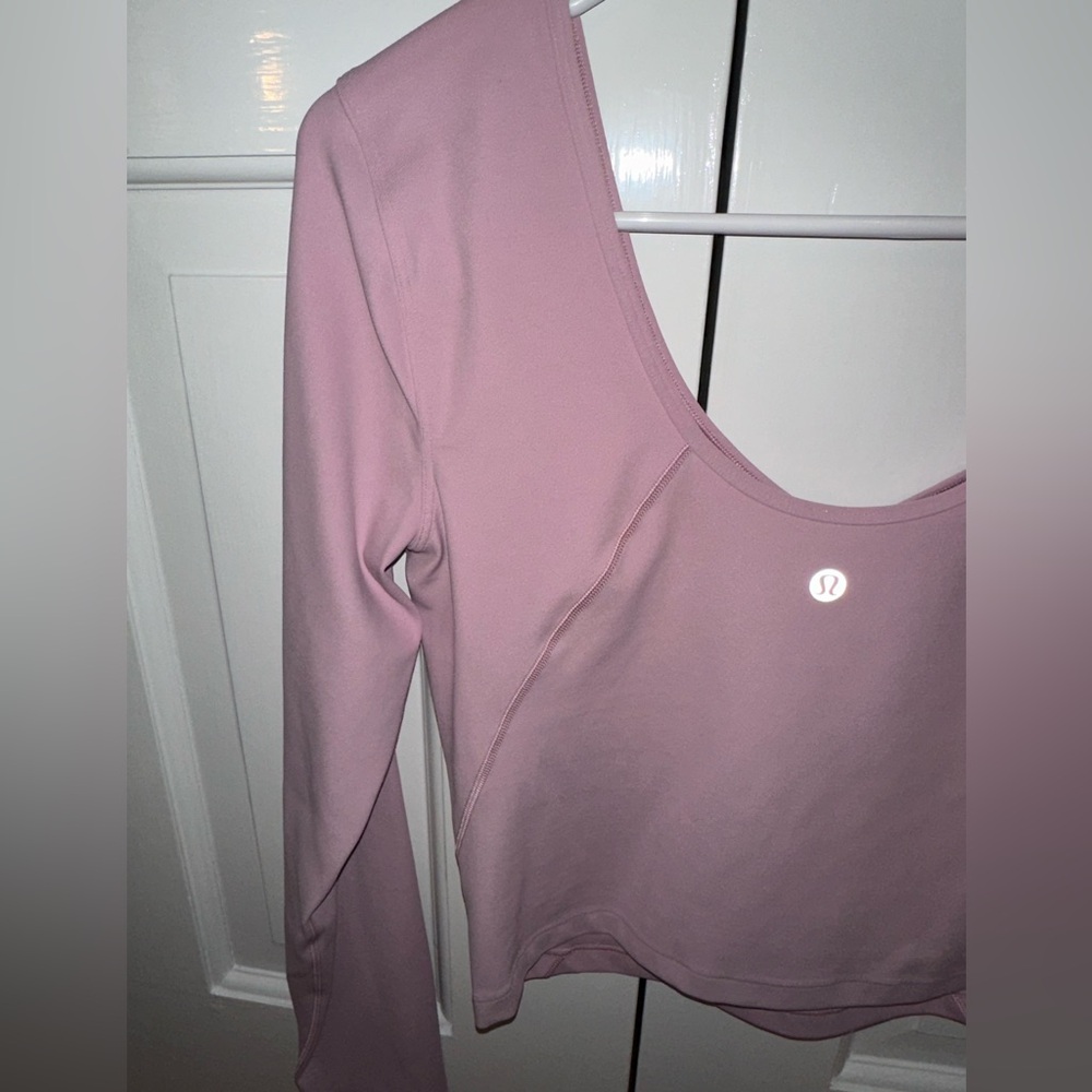 Lululemon Pink Long Sleeve Align Top ~ 6 - Picture 7 of 8
